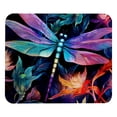thumbnail image 1 of Dragonfly 8.3x9.8 Inch Square Non-Slip Rubber Bottom Mouse Pad, Desk Pad, Desk Mat - Printed Design for Office and Gaming, 1 of 6