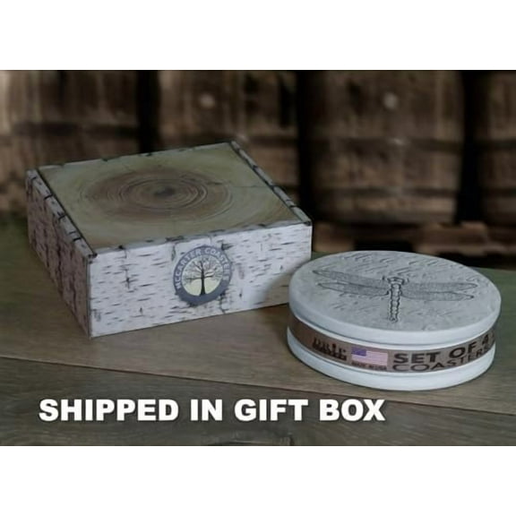 Dragonfly Absorbent Drink Coasters (set of 4)