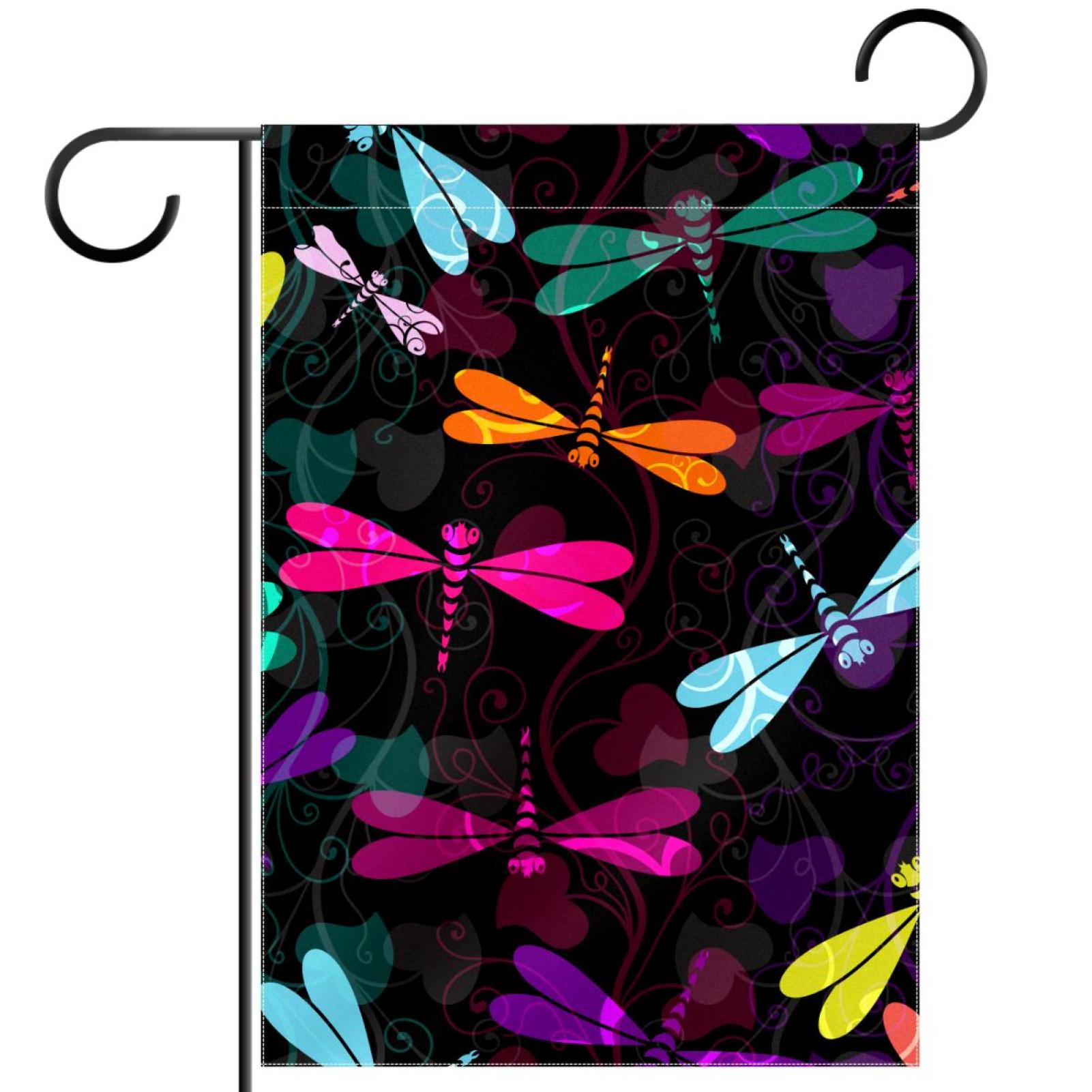 Dragonfly Animal Pattern Garden Banners Outdoor Flags for All Seasons