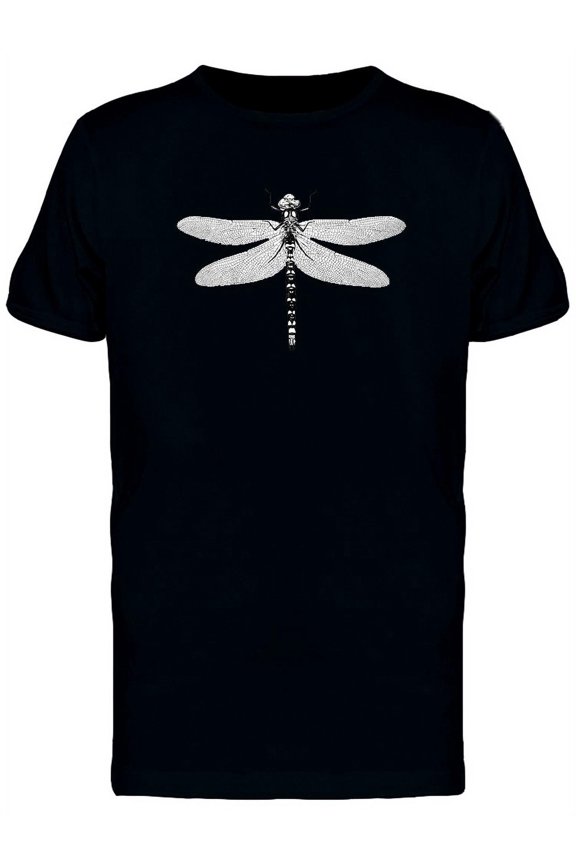 Dragonfly B&W Design T-Shirt Men -Image by Shutterstock, Male Medium