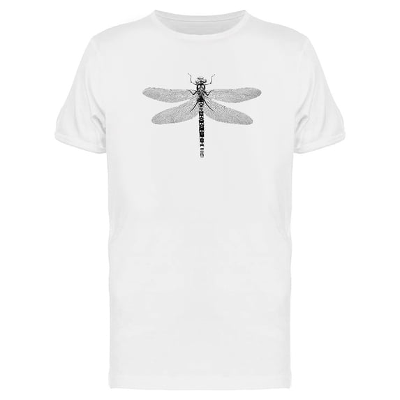 Dragonfly B&W Design T-Shirt Men -Image by Shutterstock, Male Small