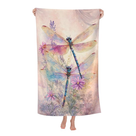 Dragonfly Bath Towel Soft and Highly Absorbent for Adults
