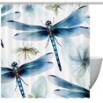 thumbnail image 1 of Dragonfly Bathroom Curtains Shower Curtain Sets - Waterproof, with Hook, Printed, Bathroom Decoration - Curtain Set, 1 of 5