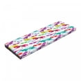 thumbnail image 1 of Dragonfly Bench Pad, Modern Dragonfly and Floral Pattern Hydrangea Petals Like Fireworks Colorful Art, HR Foam Cushion with Decorative Fabric Cover, 45" x 15" x 2", Multicolor, by Ambesonne, 1 of 3