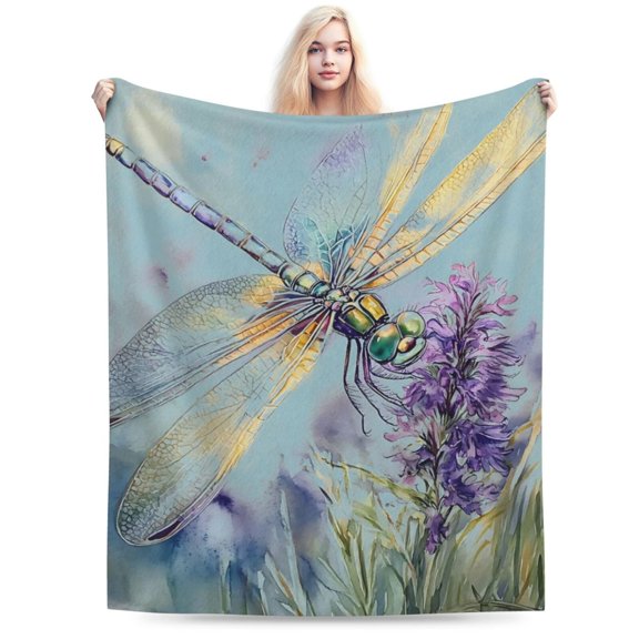 Dragonfly Blanket Cute for Both Men and Women 50x40
