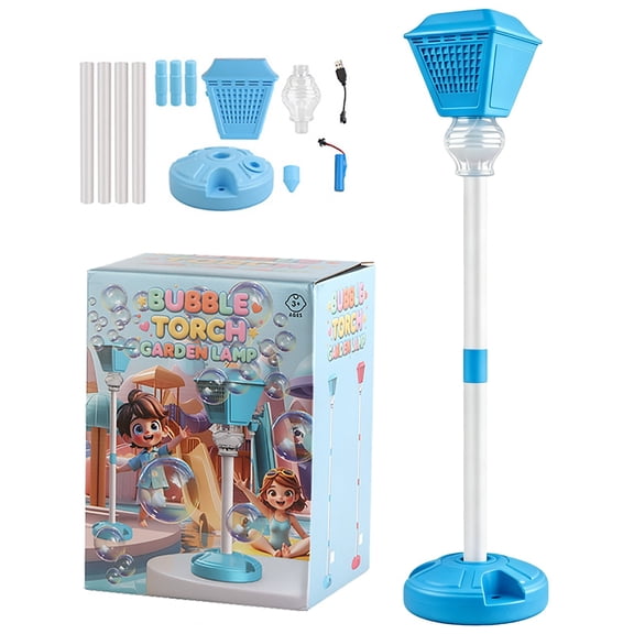 Splashy Surprises Bubble Maker,Standing Bubble Machine For Outdoor Bubble Maker With Music&Led Lights Adjustable Height Bubble Blower Wand Detachable Design Automatic Bubble Flow Backyard Party Toys