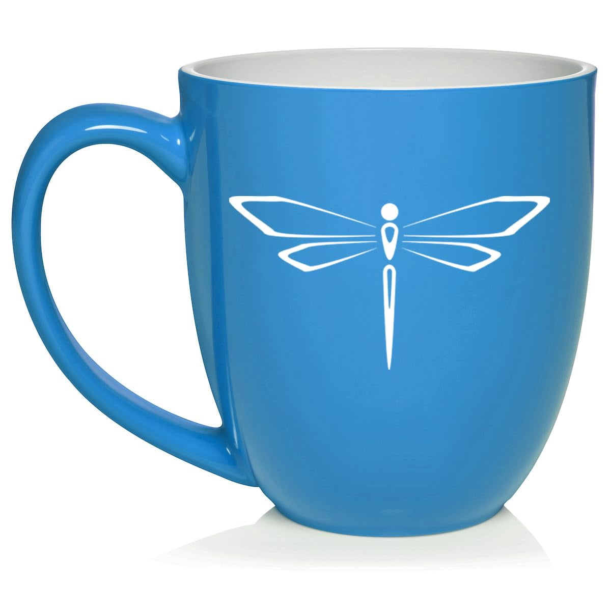 Dragonfly Ceramic Coffee Mug Tea Cup Gift for Her, Him, Friend, Coworker,  Wife, Husband (16oz Light Blue) - Walmart.com