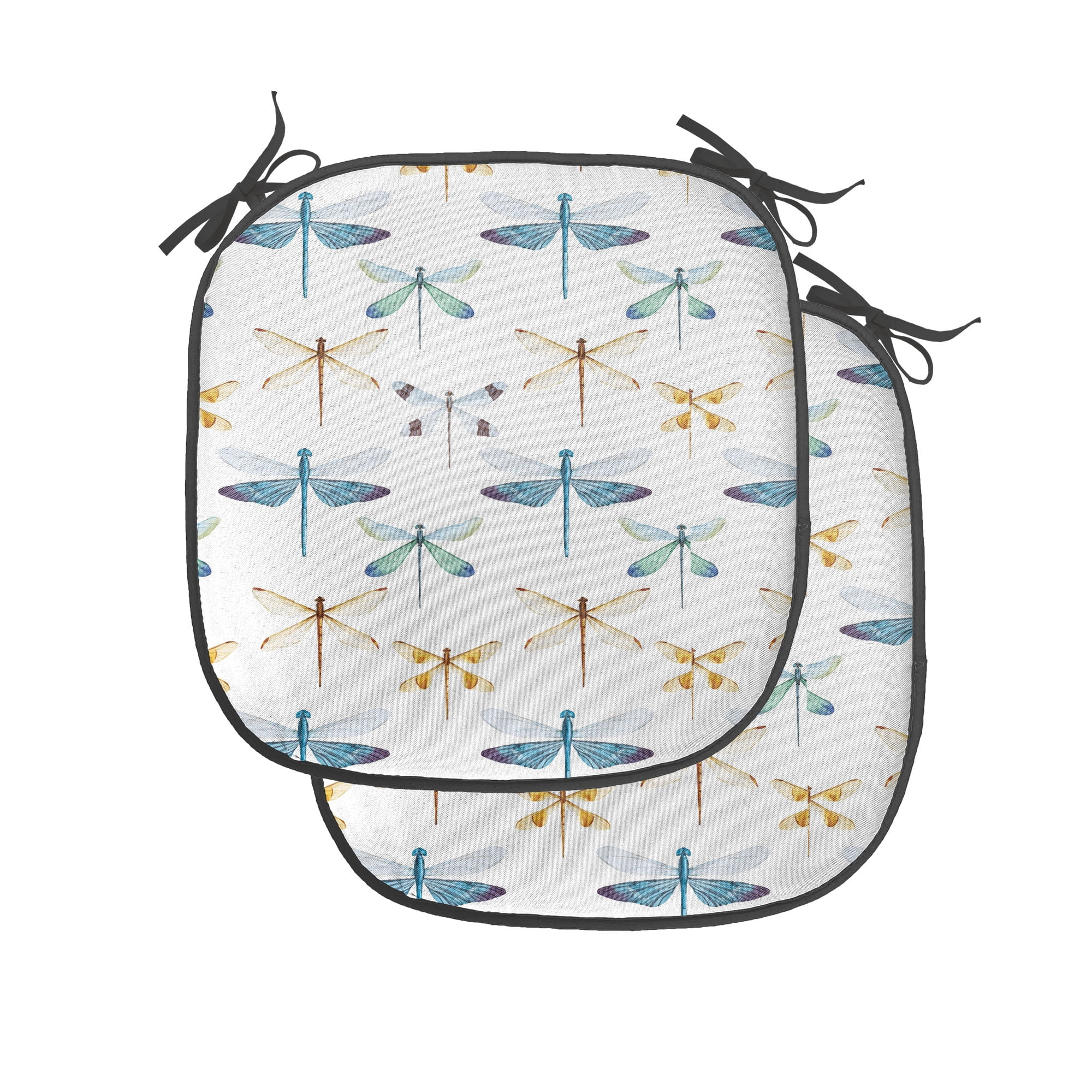 Dragonfly Chair Seating Cushion Set of 2, Group of Regularly Dragonfly ...