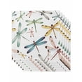thumbnail image 1 of Dragonfly Cloth Napkins Set of 6 Reusable Dinner Napkins, Watercolor Colorful Nature Painting Art Cocktail Napkin Washable Table Napkins for Wedding/Holiday Party/Baby Shower 20"x20", 1 of 7