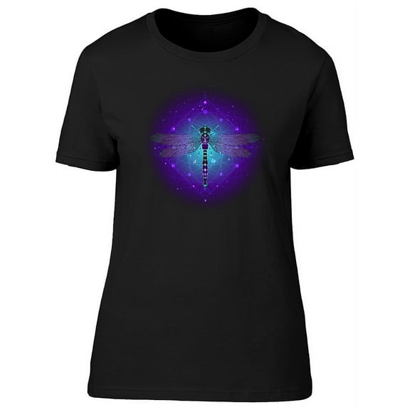 Dragonfly Cosmos Graphic T-Shirt Women -Image by Shutterstock, Female Small