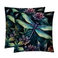 thumbnail image 1 of Dragonfly Covers with Unique Patterns, Set of 2 Decorative Throw Pillow Inserts for Sofa Bed Couch, 16x16/18x18/20x20 Inches, Ideal for Home Decor and Gifting, 1 of 6