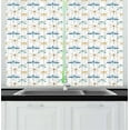 thumbnail image 1 of Dragonfly Curtains 2 Panels Set, Aquerelle Style Bugs with Ornate Wings Brush Stroke Effect Spring Season Fauna, Window Drapes for Living Room Bedroom, 55W X 39L Inches, Multicolor, by Ambesonne, 1 of 2