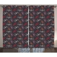 thumbnail image 1 of Ambesonne Dragonfly Curtains 2 Panel Set, Wings Pair, 108" x 90", Multicolor, 1 of 3