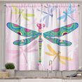 thumbnail image 1 of Ambesonne Dragonfly Kitchen Curtains, Colorful, 55"x39", Multicolor, 1 of 3