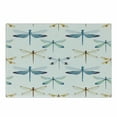 thumbnail image 1 of Dragonfly Cutting Board, Group of Regularly Dragonfly Pattern Short Lives Composition of Bugs, Decorative Tempered Glass Cutting and Serving Board, Small Size, Orange Blue, by Ambesonne, 1 of 1