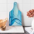 thumbnail image 1 of Dragonfly Cutting Board, Underwater Sea Life with Coral Nautical with Flying Bugs Nature Image, Tempered Glass Cutting and Serving Board, Wine Bottle Shape, Sky and Violet Blue, by Ambesonne, 1 of 5