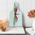 thumbnail image 1 of Dragonfly Cutting Board, Vivid Spring Time Inspired Moth Abstract Grunge Watercolor Design, Tempered Glass Cutting and Serving Board, Wine Bottle Shape, Hot Pink Green and Blue, by Ambesonne, 1 of 1
