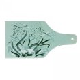 thumbnail image 1 of Dragonfly Cutting Board, Wild Grass and Dragonflies in Exquisitely Growing Lawn Herb Bush Rural Pattern, Tempered Glass Cutting and Serving Board, Wine Bottle Shape, Pale Green, by Ambesonne, 1 of 1
