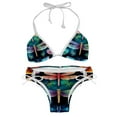 thumbnail image 1 of Dragonfly Detachable Sponge Adjustable Strap Bikini Set Swimsuit 2-Pack - Beach Pool Swimwear, 1 of 6