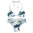 thumbnail image 1 of Dragonfly Detachable Sponge Adjustable Strap Bikini Set Two-Pack Swimsuit Swim Suit - Beach Pool Vacation Club, 1 of 6