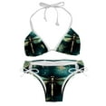 thumbnail image 1 of Dragonfly Detachable Sponge Adjustable Strap Bikini Set - Two-Pack for Versatile Swim Suit Looks, 1 of 6