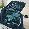 thumbnail image 1 of Dragonfly Dots Gradient Throws Blankets for Sofa Bed Winter Soft Plush Warm Sofa Throw Blanket Holiday Gifts, 1 of 5