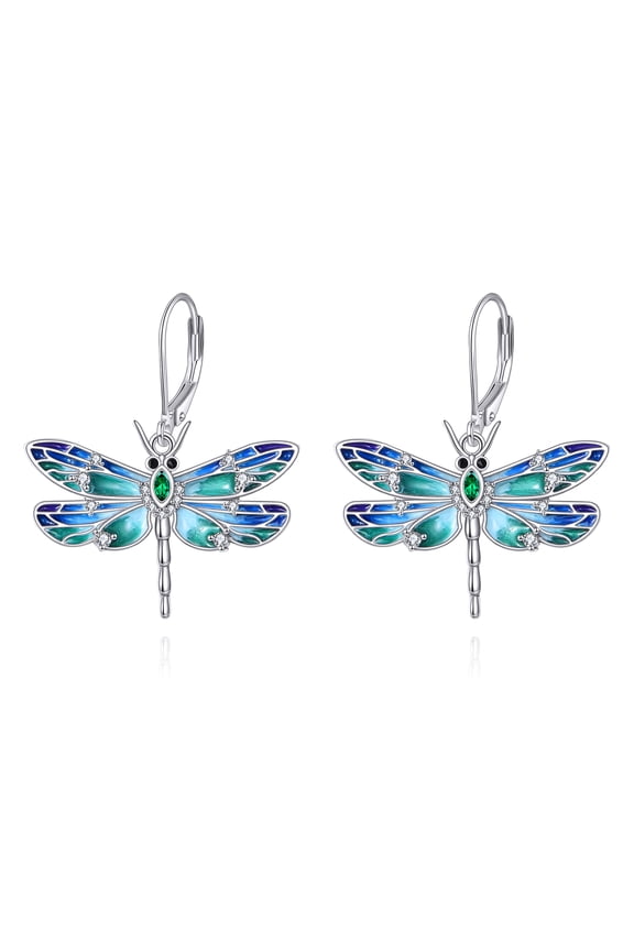 Dragonfly Earrings for Women Sterling Silver Dragonfly Dangle Earrings Insect Dragonfly Jewelry Gifts