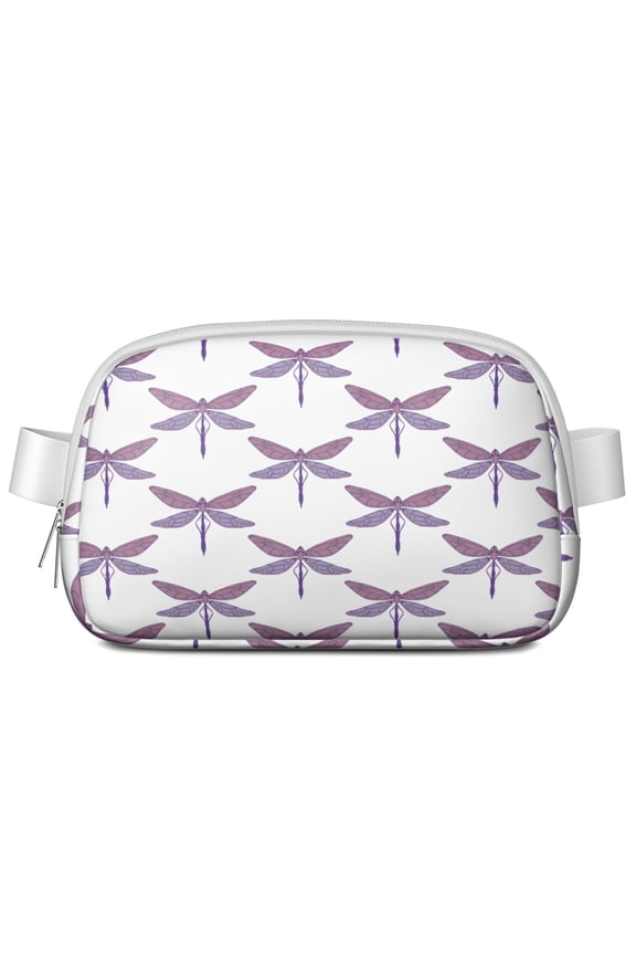 Dragonfly Fanny Pack for Women – Nature Inspired Waist Bag with Artistic Insect Print, Lightweight Belt Bag with Patterned Design for Nature & Insect Lovers
