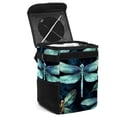 thumbnail image 1 of Dragonfly Foldable Car Garbage Can with Lid, Leak-proof Mini Trash Can, Hanging Storage Bag - Trash Can for Car, 1 of 6