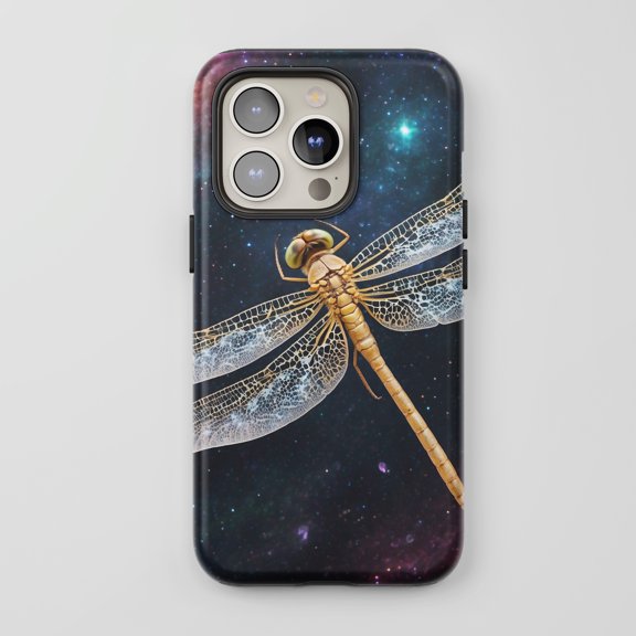 Dragonfly For All iPhone Series Protective Phone Case Galaxy Cosmic