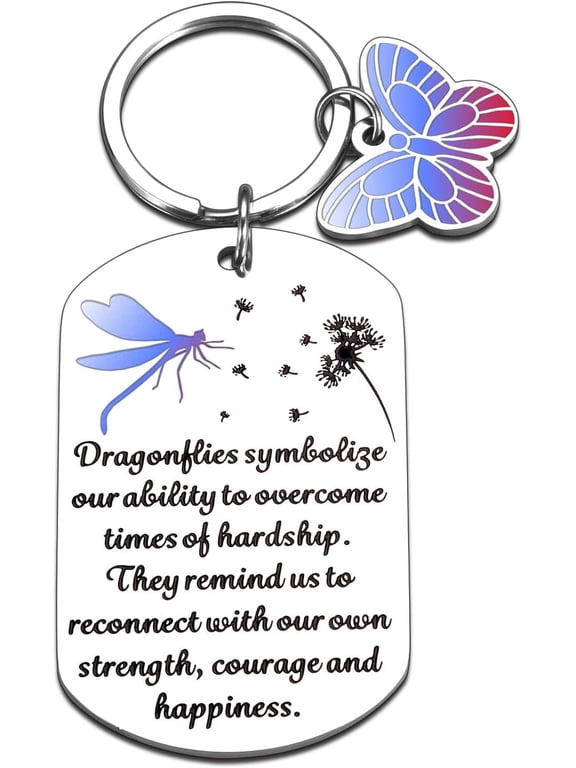 for Women-Keychains Anxiety Relief Items for Dragonfly Lovers Dragon Fly Gift for Woman Christmas Stocking Stuffers for Adult Dragonflies Gifts for Friends Dragonfly Decor for Female