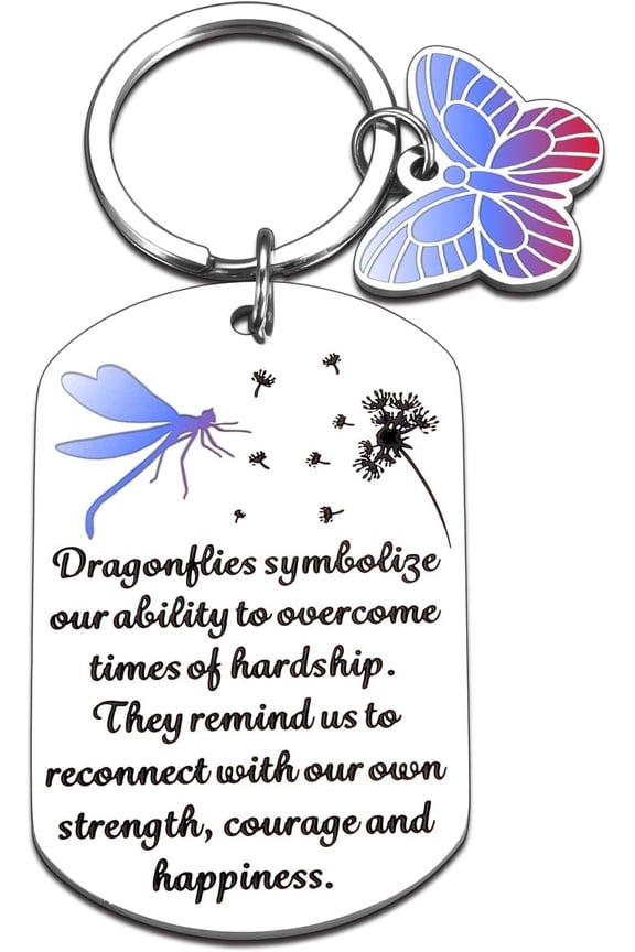 Dragonfly Gifts for Women-Keychains Anxiety Relief Items for Dragonfly Lovers Dragon Fly Gift for Woman Christmas Stocking Stuffers for Adult Dragonflies Gifts for Friends Dragonfly Decor for Female