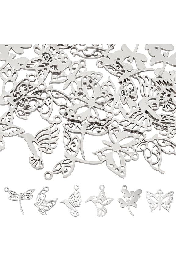 Dragonfly Hummingbird Stainless Steel Animal Pendants for Jewelry Making
