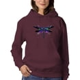 thumbnail image 1 of Dragonfly In Abstract Art Hoodie Women -Image by Shutterstock, Female x-Large, 1 of 4