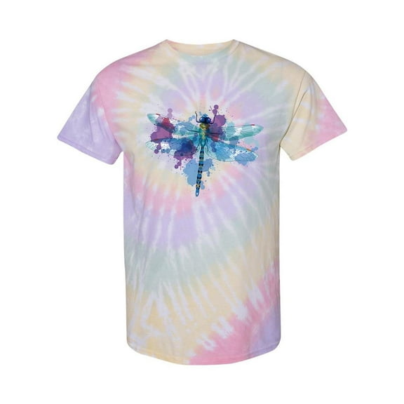 Dragonfly In Colors Tie Dye Spiral Women -SPIdeals Designs, Female Small