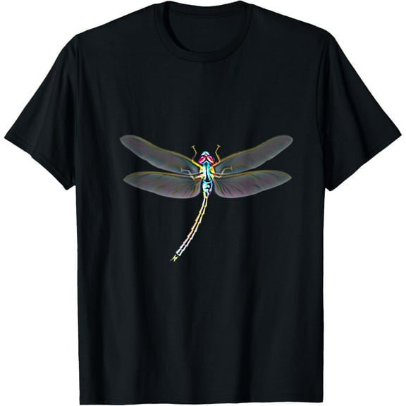 Dragonfly Insect Motif colorful Insects Wings Dragonflies T-Shirt100% cotton
