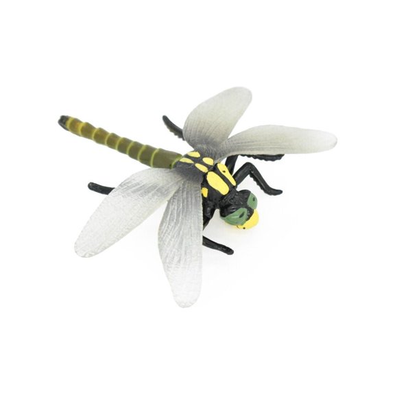 Dragonfly, Insect, Very Realistic Rubber Figure, Model, Educational, Animal, Hand Painted Figurines, Toy 4" CH016 BB71