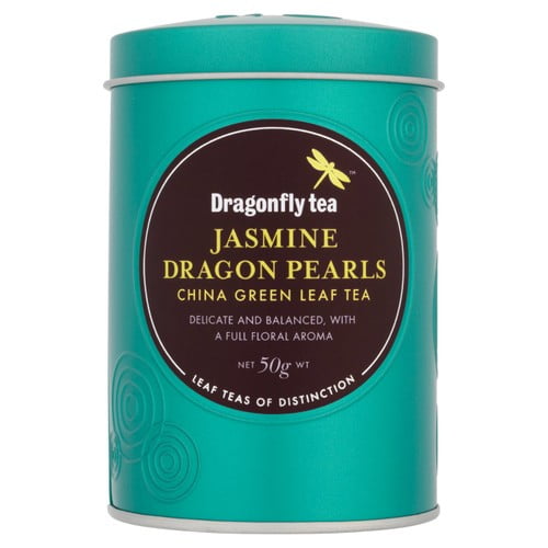 Dragonfly Jasmine Dragon Pearls Green China Tea 50g, British Import (Pack of 2)