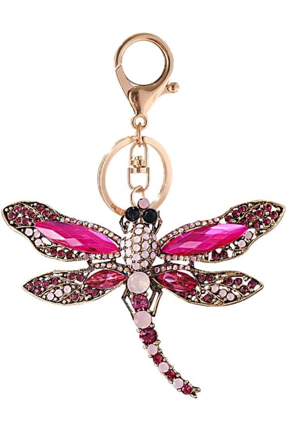 Dragonfly Keychain Charms,Car Key Chain Car Purse Bag Rings Pendant Car Key Organizer Keychain Accessories