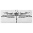 thumbnail image 1 of Dragonfly Kitchen Mat, Baroque Patterned Ornamental Dragonfly Old Fashion Bug Design, Plush Decorative Kitchen Mat with Non Slip Backing, 47" X 19", Black White, by Ambesonne, 1 of 1