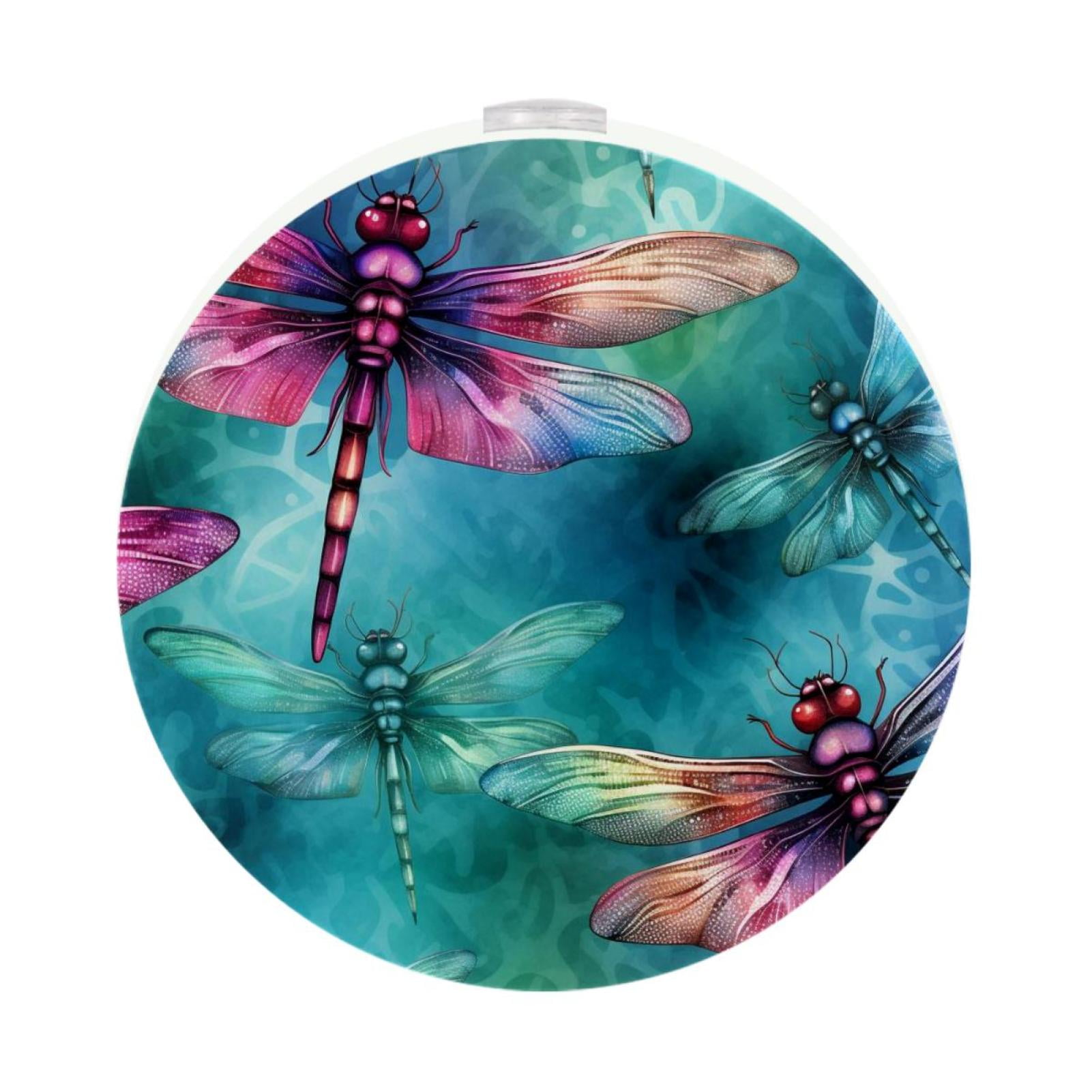 Dragonfly LED Round Night Light 2PCS - Motion Sensor Activated Soft ...