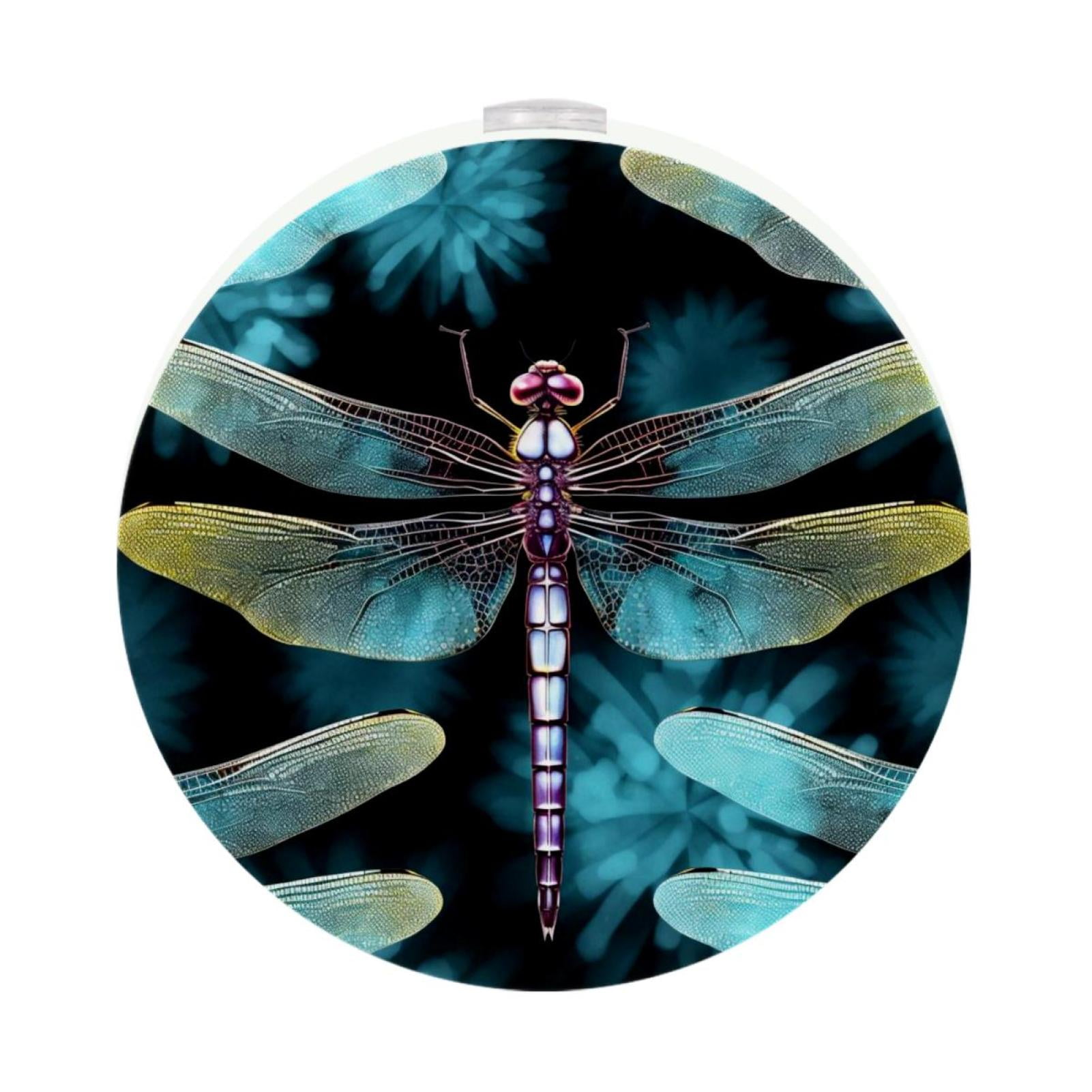 Dragonfly LED Round Night Light-2PCS, Plug-in Dusk-to-Dawn Auto Sensor ...
