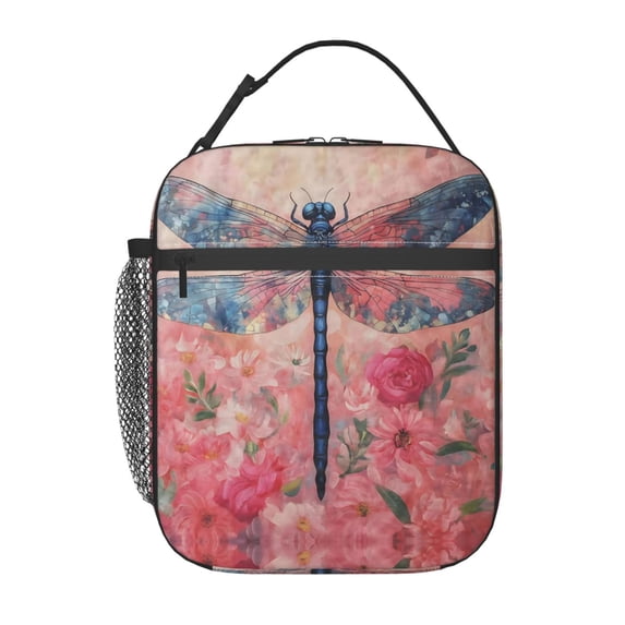 Dragonfly Lunch Bag Portable Thermal Lunch Box for Men and Women