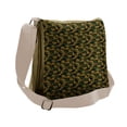 thumbnail image 1 of Dragonfly Messenger Bag, Green Leaves, Unisex Cross-body, by Ambesonne, 1 of 2