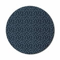 thumbnail image 1 of Dragonfly Mouse Pad for Computers, Cold Toned Continuous Pattern of Nature Insect Minimalist Style Pastel Wings, Round Non-Slip Thick Rubber Modern Gaming Mousepad, 8" Round, Night Blue, by Ambesonne, 1 of 2
