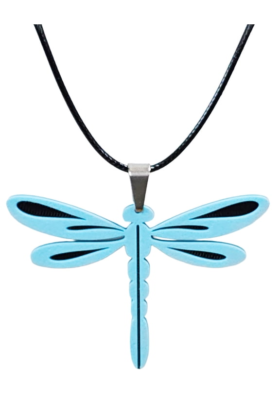 Dragonfly Necklace, Minimalist Pendant with 24-26 Inch Chain
