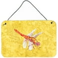 thumbnail image 1 of Dragonfly On Yellow Aluminium Metal Wall Or Door Hanging Prints, 1 of 1