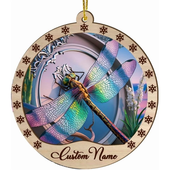 Dragonfly Ornament, JocideaS Dragonfly Christmas Ornaments, Dragonfly Christmas Tree Ornaments, Dragonfly Christmas Decor, Dragonfly Gifts B1mKwy (Dragonfly-s105)