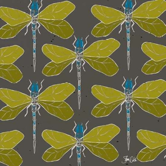 Dragonfly Pattern Canvas Art - Shanni Welsh (24 x 24)