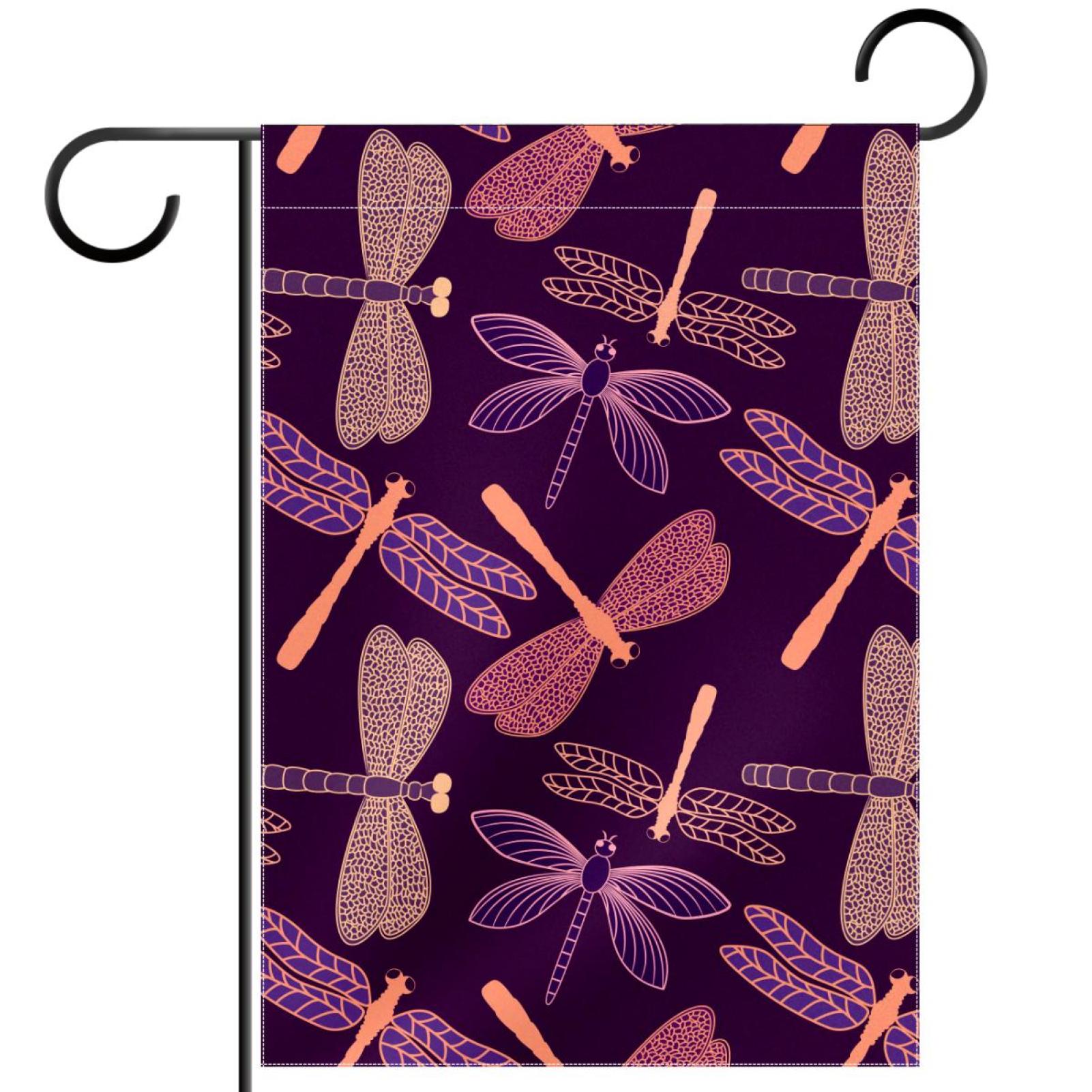 Dragonfly Pattern Garden Banners Outdoor Flags for All Seasons